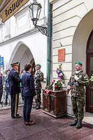Slavnostní akt u příležitosti 70. výročí konce II. světové války, náměstí Svornosti Český Krumlov, 8.5.2015, foto: Lubor Mrázek (29/36)