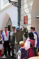 Připomínka výročí ukončení 2. světové války a slavnostní nástup Modrých baretů, náměstí Svornosti Český Krumlov, 7. května 2011, foto: Lubor Mrázek (12/20)