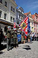 Připomínka výročí ukončení 2. světové války a slavnostní nástup Modrých baretů, náměstí Svornosti Český Krumlov, 7. května 2011, foto: Lubor Mrázek (14/20)