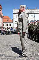 Připomínka výročí ukončení 2. světové války a slavnostní nástup Modrých baretů, náměstí Svornosti Český Krumlov, 7. května 2011, foto: Lubor Mrázek (15/20)