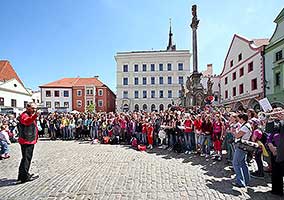 Připomínka výročí ukončení 2. světové války a slavnostní nástup Modrých baretů, náměstí Svornosti Český Krumlov, 7. května 2011, foto: Lubor Mrázek (20/20)