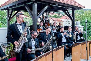 Jazzband schwarzenberské gardy & the orchestra Harlemania, 1.7.2014, Festival komorní hudby Český Krumlov, foto: Lubor Mrázek (30/36)