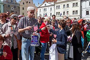 Slavnostní akt u příležitosti 70. výročí konce II. světové války, náměstí Svornosti Český Krumlov, 8.5.2015, foto: Lubor Mrázek (3/36)