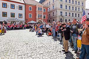 Slavnostní akt u příležitosti 70. výročí konce II. světové války, náměstí Svornosti Český Krumlov, 8.5.2015, foto: Lubor Mrázek (14/36)