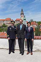 J. E. velvyslanec USA v ČR Andrew H. Schapiro a velitel amerických sil v Evropě generálporučík Frederick B. Hodges v Českém Krumlově, 8.5.2015, foto: Lubor Mrázek (1/20)