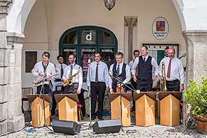 Jazzband knížecí schwarzenberské gardy, 28.6.2015, Festival komorní hudby Český Krumlov, foto: Lubor Mrázek (12/12)