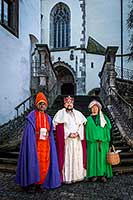 Tři králové, 6.1.2016, Advent a Vánoce v Českém Krumlově, foto: Lubor Mrázek (2/20)