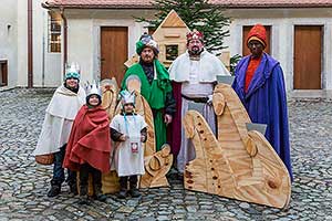 Tři králové, 6.1.2018, Advent a Vánoce v Českém Krumlově, foto: Lubor Mrázek (2/28)