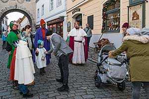Tři králové, 6.1.2018, Advent a Vánoce v Českém Krumlově, foto: Lubor Mrázek (4/28)