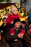 Společné zpívání u vánočního stromu, 3. adventní neděle v Českém Krumlově 15.12.2019, foto: Lubor Mrázek (63/71)