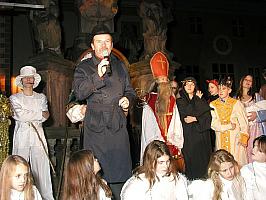 Nad Českým Krumlovem se otevřelo vánoční nebe 1. 12. 2002, foto: Lubor Mrázek (22/33)